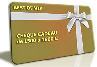 Chèque Cadeau 1500 à 1800 €- <b><font color=red>valeur du chèque cadeau de 1500 € à 1800 € par tranche de 100 €</font></b> - (00) - réf:CHKDO1500