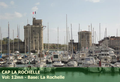 Vol en Hélicoptère - Cap la Rochelle: vieux port, ses tours et ses ports, Pont Ile de Ré - <b><font color=red>vol 12mn</font> - tarif par personne</b> - base la rochelle (17A) - réf:HTPC_LJS