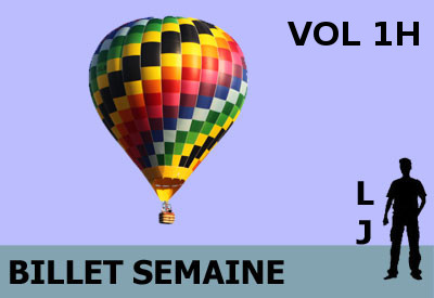 Vol en Montgolfière - <b><font color=red>Billet Semaine Individuel: Lundi à Jeudi (sauf jours fériés) vol 1H</font></b> - tarif pour 1 personne - base magny-en-vexin ou gisors (27) - réf:BAHN_WAS